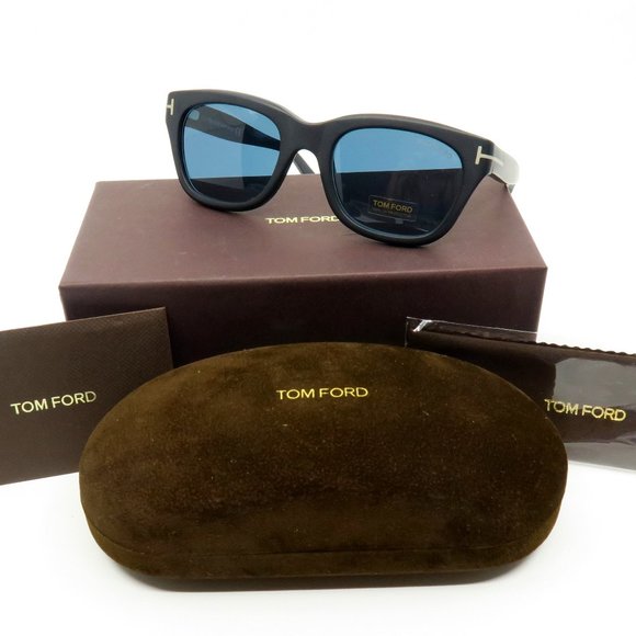 Tom Ford Other - Tom Ford TF237 05V New Black/Blue Polarized Sunglasses 52mm with box